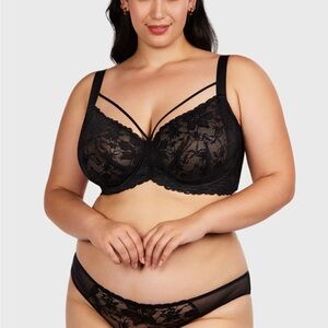 Chic Black Lace Bra for Women